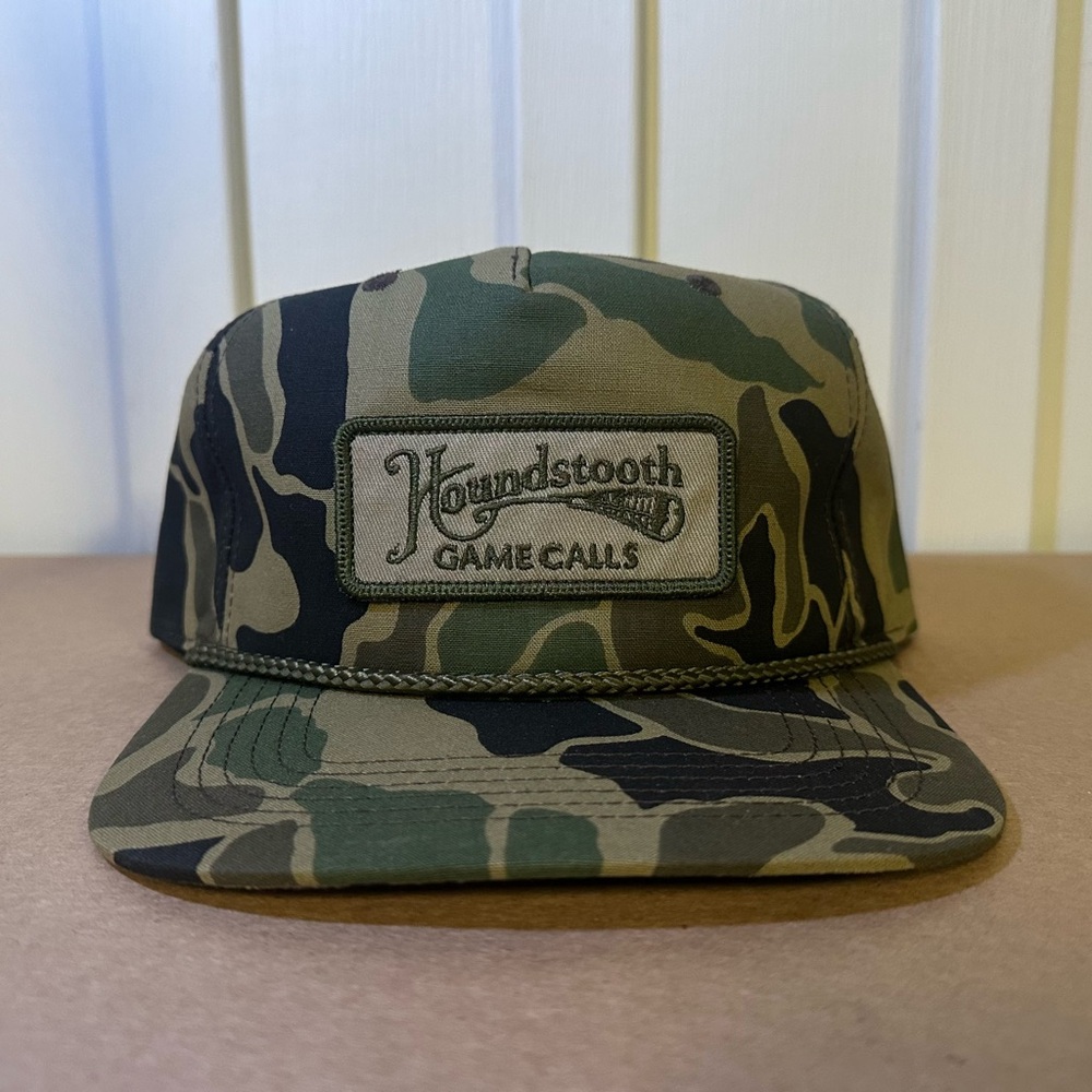 Houndstooth Game Calls Camo Hat Cap Duck Camouflage SnapBack